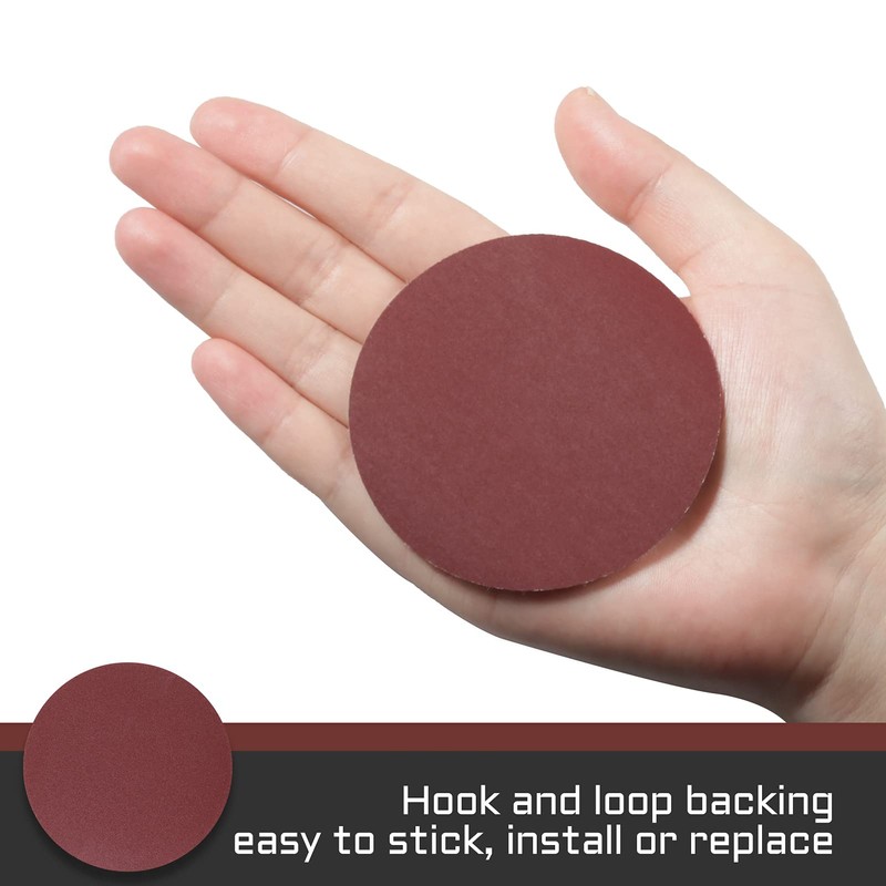 LEONTOOL Sanding Discs 3 Inch 800 Grit Hook and Loop