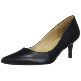 Naturalizer Womens Everly Pointed Toe Low Heel Stiletto Pump,Black Leather,8