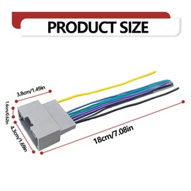 Car Stereo Wire Harness and Antenna Adapter Combo kit, Radio Wire Harness, Car Radio Stereo Wiring Harness Compatible with 2006-2016 Dodge, 2008-2016 Jp, 2004-2016 Chrysler