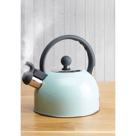 Kitchen Craft kettle Living Nostalgia 1.3l in light blue, metal, 30 x 18 x 18 cm