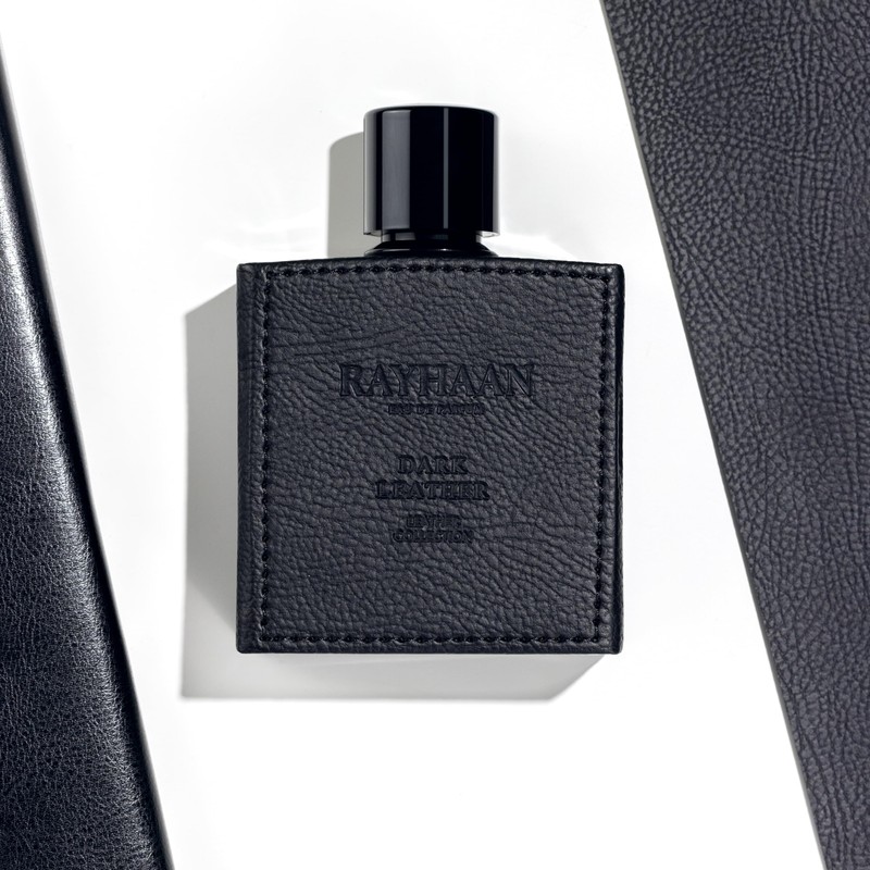 RAYHAAN Dark Leather for Men Eau de Parfum Spray, 3.4