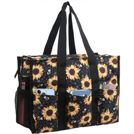 ABAMERICA Nurse Bags for Work Nursing Bag Multiple Pockets Waterproof Organizing Zip Top Clinical Bag for Nursing Students