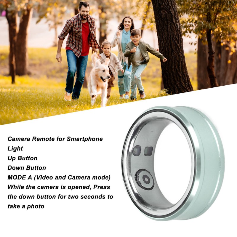 Smart Ring IP68 Waterproof Health Tracker Sleep Monitoring Bluetooth Fitness