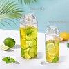 yarlung Milk Carton Water Bottle, Clear Plastic, 17 Oz, 6