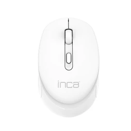 INCA IWM-243RB Candy Design Wireless Mouse, 2.4GHz Wireless, Auto Sleep Mode, 800-1600 DPI (White)