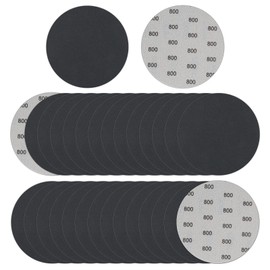 70 Pieces Wet Dry Sanding Discs, VIBRATITE 5 Inch No Hole Hook and Loop Sandpaper 800 Grit Round Sand Paper Pad for Grinding Polishing Finishing Sander