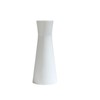 7Inch White Tall Conic Ceramic Bud Vase Empty Single Stem
