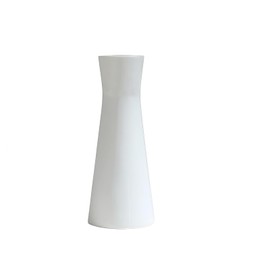 7Inch White Tall Conic Ceramic Bud Vase Empty Single Stem Flower Vases Floral Holders Centerpiece for Home Office