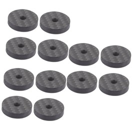 jojofuny 12pcs Carbon Fiber Speaker Isolation Pads Shockproof Feet for Minimized for Amplifiers and Speakers Sound