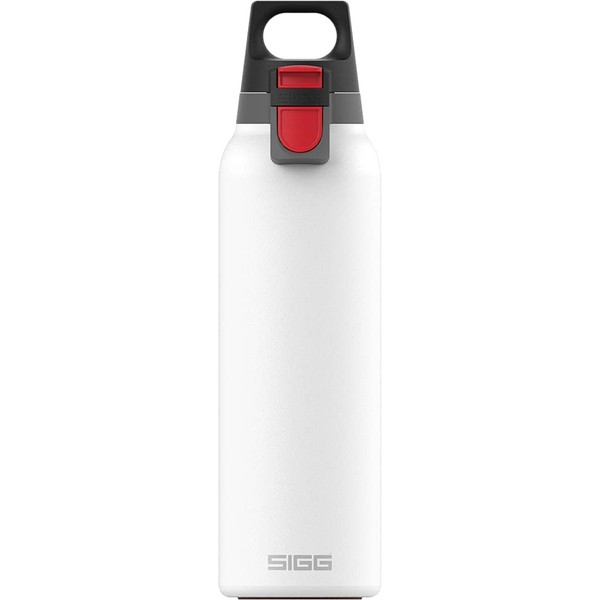 SIGG - Insulated Water Bottle - Thermo Flask H&C ONE White - Removable Tea Infuser - Leakproof - BPA Free - 18/8 Stainless Steel - White - 19 Oz