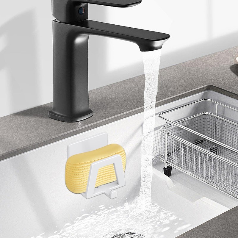 Sponge Holder for Kitchen Sink, Waterproof Sponge Holder for Kitchen