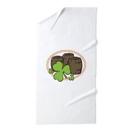 CafePress Irish Beer Barrels 30"x60" Absorbent, Soft Beach Towel