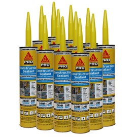 Sikaflex - Limestone - Construction sealant - All-Purpose Polyurethane sealant - for All Types of Joints 1/2" or Smaller - 10.1 fl oz (Pack of 12)