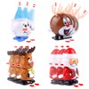 FEPITO 12 Pcs Christmas Wind-Up Toys Set Snowman Reindeer Toy