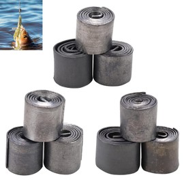 Fishing Soft Lead, Lead Fishing, 9 Pieces Fishing Lead Soft, Fishing Sinkers Weights Tackle Accessories, Board Weights Tackle Fishing Accessories, for Wild Fishing Sea Fish (Silver 9 Pieces)