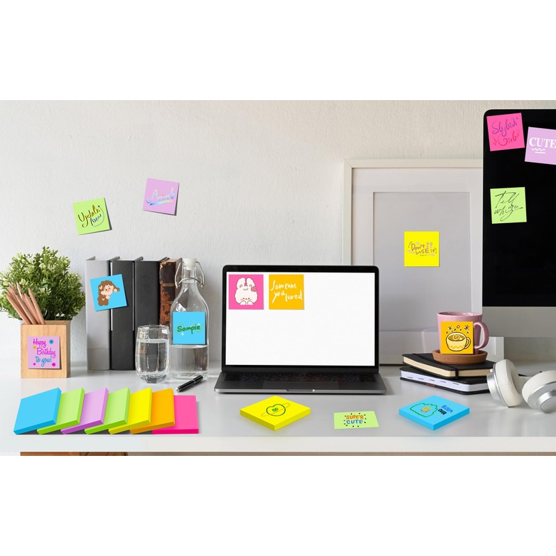 48 Pads Sticky Notes 3x3 in, 42 Sheets/Pad, 2016 Sheets