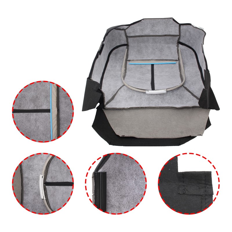 Carbhub Driver Bottom Perforated Leather Seat Cover for Ford F250