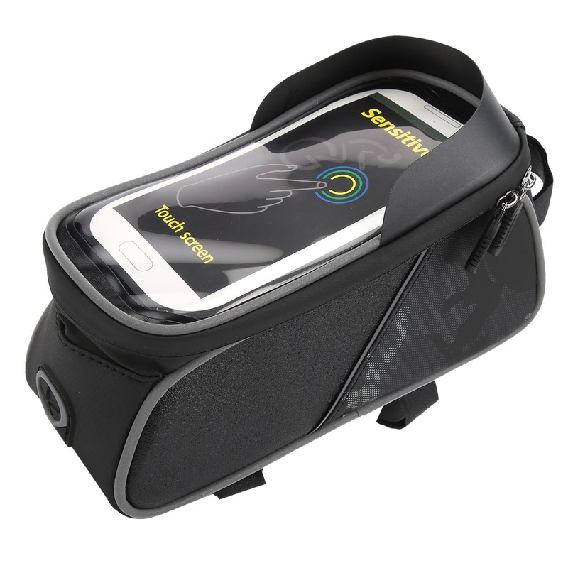 Bike Front Frame Bag Waterproof TPU Sensitive Touch Screen Top