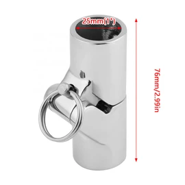 Foldable Pipe Connector Stainless Steel Marine Pipe Connector Coupling Folding Screws Boat Hardware Swivel Boat Fittings (1 Piece 1 Inch)