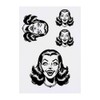 4 x 'Funny Vampire Girl' Temporary Tattoos - Water Resistant,