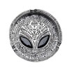 Pacific Giftware Gray Alien Ashtray with extraterrestial symbols and Black
