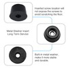 sourcing map Pack of 12 Chair Leg Caps Protective Buffer