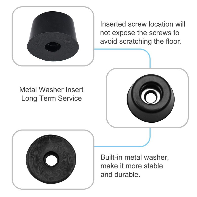 sourcing map Pack of 12 Chair Leg Caps Protective Buffer