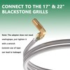 Upgrade 6 FT Braided Propane Regulator and Hose with Gauge,