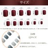 XUZOO 24 Pieces Nail Tips, 3D Nails, Short and Long,
