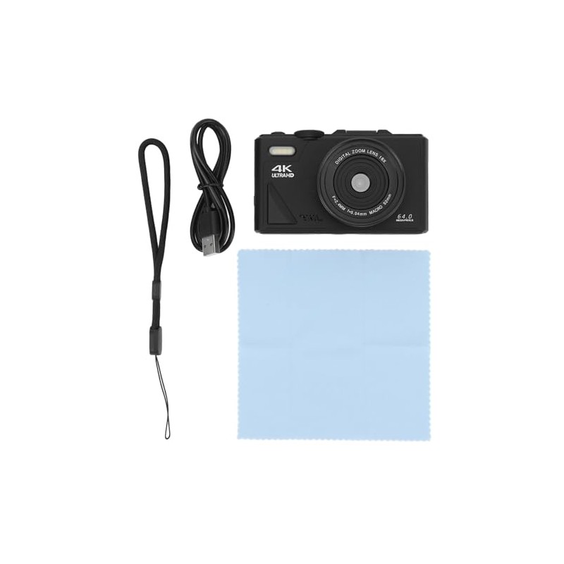 Bewinner Retro 64MP Digital Camera, Vintage 4K UHD Vlogging Camera