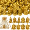 48pcs Mini Ganesha Statue Bulk Indian Return Gift for Puja,