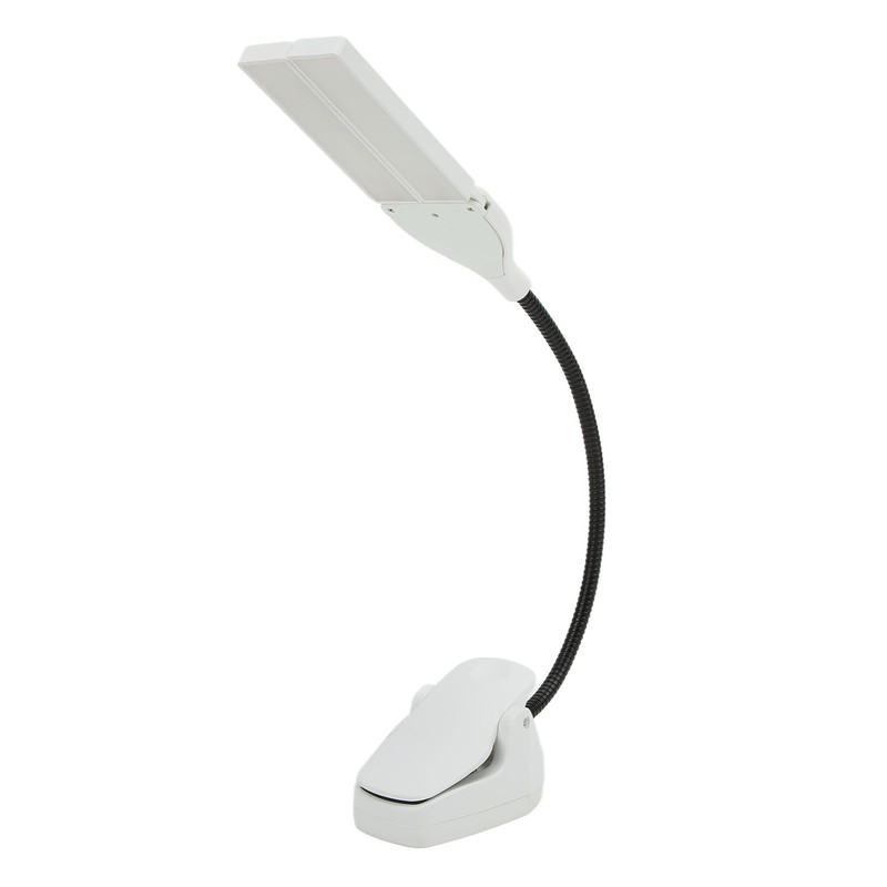 Music Stand Light LED Rechargeable Bendable Professional Design White Lamp