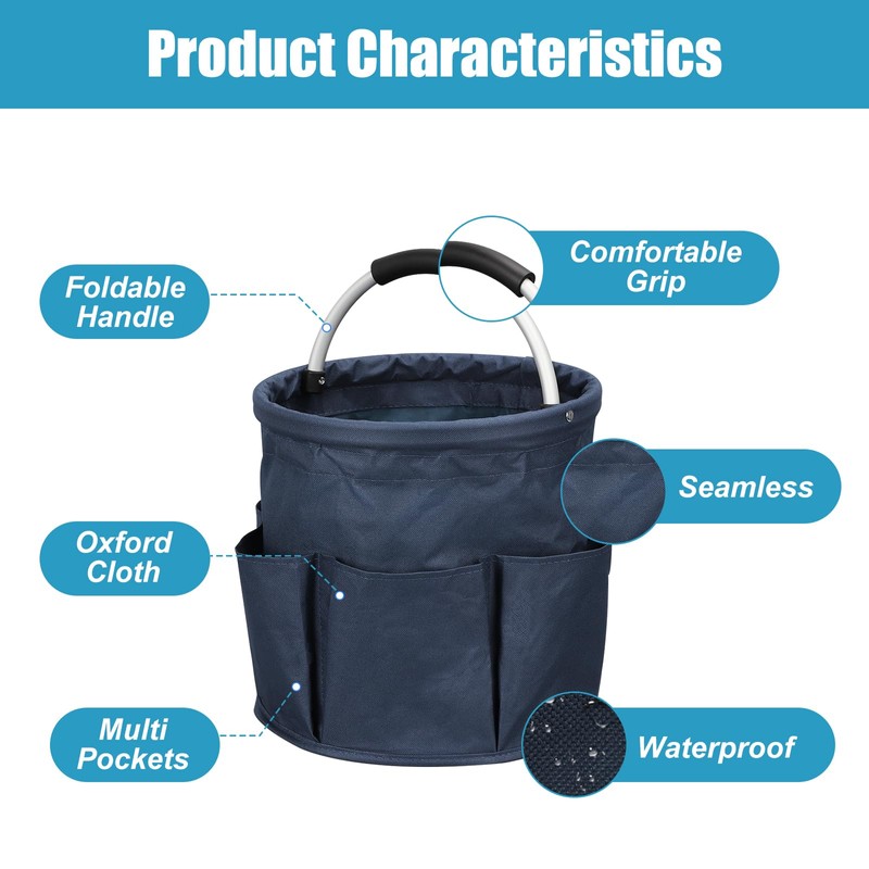 mumisuto Cleaning Caddy with Handle,Cleaning Caddy Organiser, Tool Organizer Bag,
