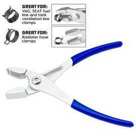 Caoeal Hose Clamp Pliers Automotive for Fuel Lines, Multi Directional Hose Pliers Radiator Hoses, Hold Clamps and Repair Plier