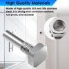 Shower Door Pivot pin Parts - Stainless Steel Shower Door