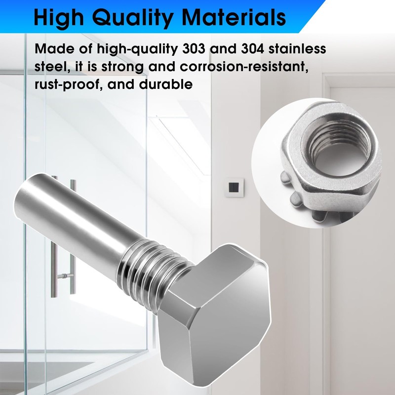 Shower Door Pivot pin Parts - Stainless Steel Shower Door