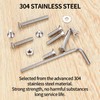 1051 Pcs M3 Screws Set, Countersunk Bolts and Nuts Set,