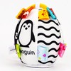 Black White Stroller Toy High Contrast Early Education Baby Plush