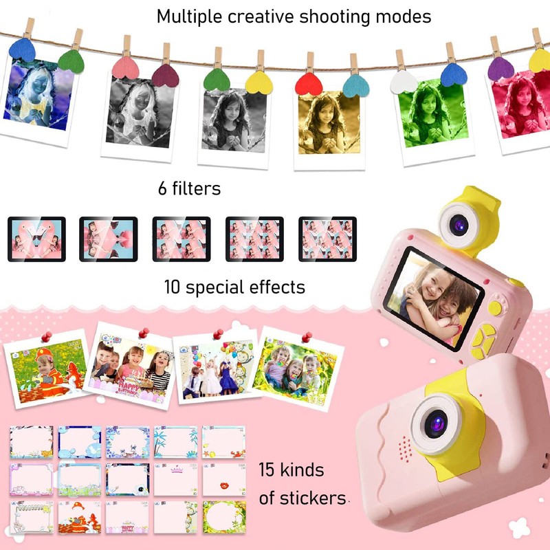 Kids Camera 40MP Flip Lens Digital Camera Fun Video Record