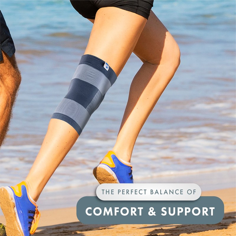 Actesso Compression Knee Support - Elastic Sleeve for Sprains &
