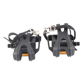 RiToEasysports Pedales de Bicicleta, 1 par de Pedales de Ciclismo de Nailon, Clips para los Dedos, Correas, Pedales para Bicicletas de Montaña Fixie, Accesorios, Pedales y Tacos