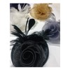 Women Ladies Fascinator Hat Feather Mesh Flower Wedding Party Hat