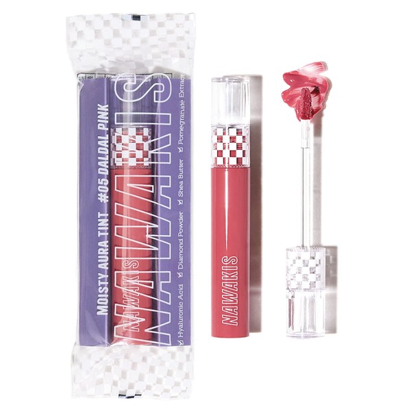 NAWAKIS [Never Fell Up! Plump Tint Trip That Won't Fall Off; Also Used by TWICE Members★] Produced by K-Pop Idol Charisma Mase-up Artist "Wong Jong-yo". "High Color, Glossy, Moisturizing, Long-lasting, High Quality Lipstick" Korean Cosmetics #5 DALDAL PINK