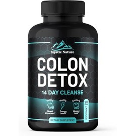 Colon Cleanse Rapid 14 Day Detox Supplement for Men & Women | 28 High Strength Capsules | Eliminates Toxins, Promotes Gut Health | Non GMO Gut Cleanse