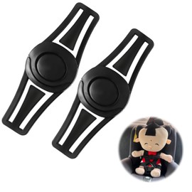 Kaslaider 2 Stück Kindersicherheitsgurt Schnalle Gurt, Verschluss Kindersitz Gurt Sicherung, Abschnallschutz Kindersitz, Gurtsammler Kindersitz, Autositz Brustgurt Clip für Autositze Kinderwagen