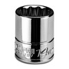 Capri Tools 14 mm Shallow Socket, 1/4 in. Drive, 12-Point,
