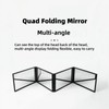 EIMSOAH EIMSOAH 4 Way Mirror, 4 Panel Expandable Mirror 360