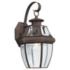 Sea Gull Lighting 8067-71 Single-Light Outdoor Lancaster Wall Lantern, Clear Beveled Glass and Antique Bronze