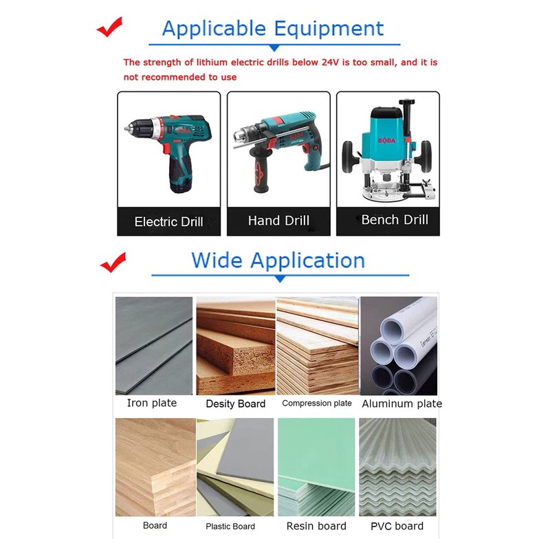 SagaSave 155mm HSS Bi-Metal Hole Saw with Corn Hole Drilling