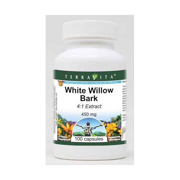 Terravita White Willow Bark 4:1 Extract - 450 mg (100